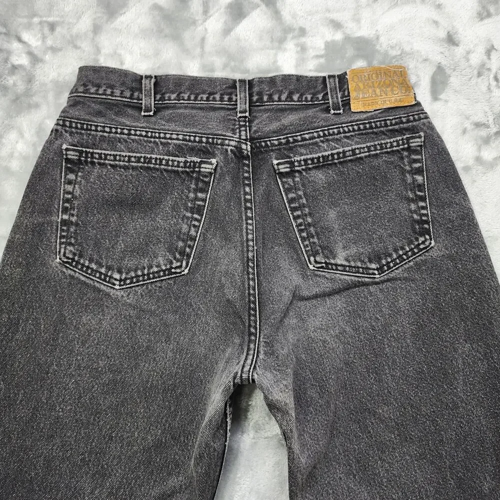 Vintage 90s Arizona Jeans Co Mens 32*X33* Black Relaxed Fit Tapered Denim Casual